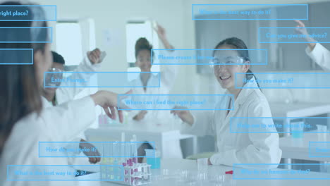 Animación-Del-Procesamiento-De-Datos-De-IA-Entre-Diversos-Estudiantes-En-El-Laboratorio.