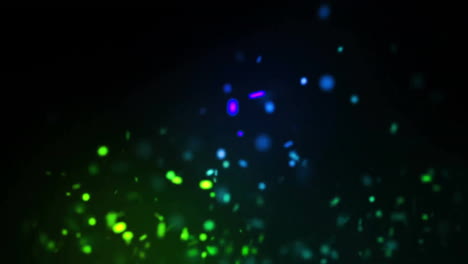 Animation-of-colourful-sparks-on-black-background