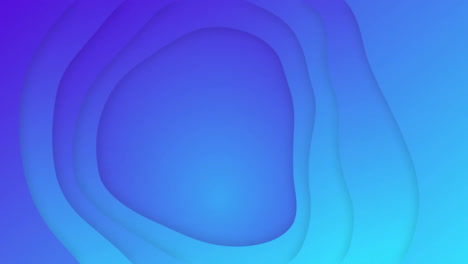 Animation-Blauer-Formen,-Die-Sich-Auf-Blauem-Hintergrund-Bewegen