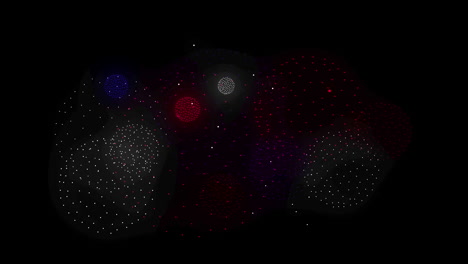 Animation-of-flag-of-france-coloured-fireworks-on-black-background