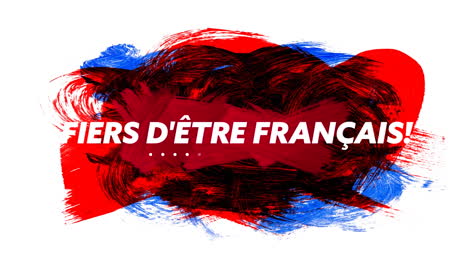 Animación-Del-Texto-De-Fiers-D&#39;&#39;étre-Francais-Con-Los-Colores-De-La-Bandera-Francesa-Sobre-Fondo-Blanco