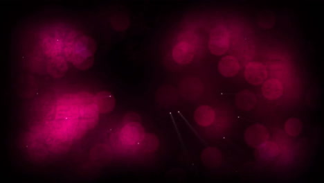 Animation-of-light-spots-and-shapes-moving-on-black-background