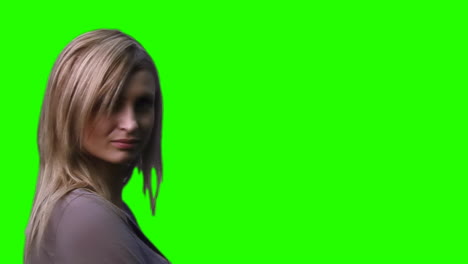 Green-screen-footage-of-a-woman-2