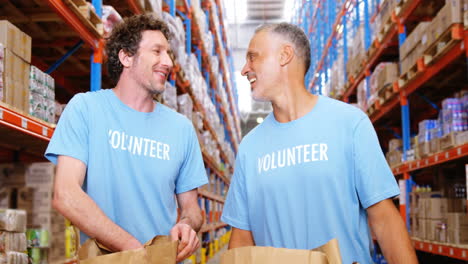 Warehouse-worker-doing-a-charitable-work-