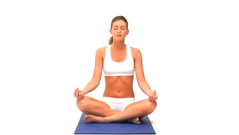 Woman-practicing-yoga