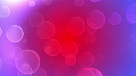 Animation-of-glowing-light-spots-moving-over-purple-background