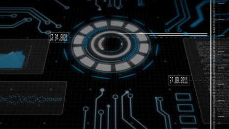 Animation-of-diagrams-and-data-processing-over-scope-scanning-with-connections