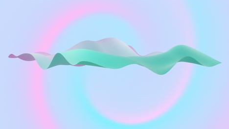 Animation-Eines-Verbindungsnetzwerks-Mit-Datenübertragung-über-Einen-Pastellfarbenen,-Mehrfarbigen-Hintergrund