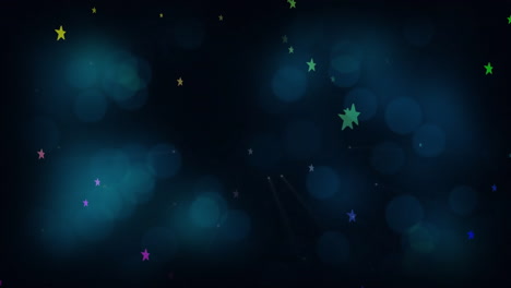 Animation-of-light-spots-over-falling-stars