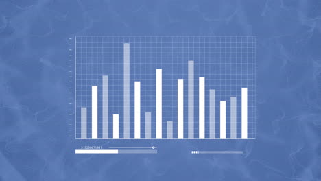 Animation-Von-Statistiken-Und-Datenverarbeitung-Auf-Blauem-Hintergrund