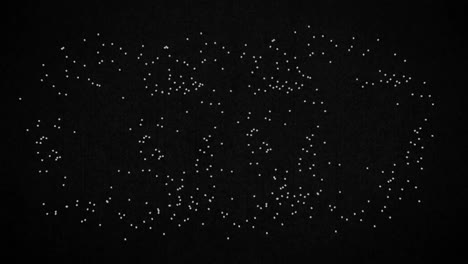 Animation-of-glowing-light-spots-moving-over-black-background