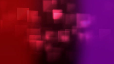 Animation-of-squares-on-red-and-purple-background