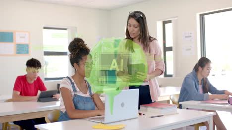 Animation-of-ai-data-processing-over-diverse-students-at-school