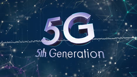 Animation-Des-Netzwerks-Von-Verbindungen-über-5G,-Text-Der-5.-Generation