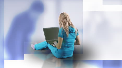 Woman-working-with-her-laptop