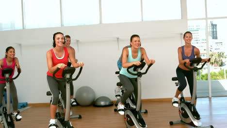 Spin-class-working-out