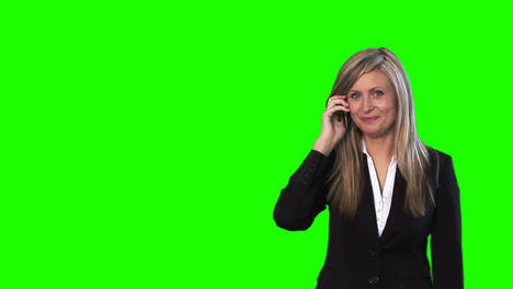 Green-Screen-Footage-of-a-Businesswoman