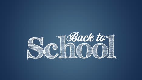 Animation-Des-Textes-„Zurück-Zur-Schule“-Auf-Blauem-Hintergrund