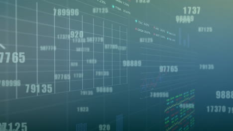 Animation-of-data-processing-over-diagrams-and-stock-market