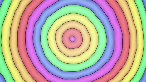 Happy-Pride-Month-Colorful-Rainbow-Circles-Abstract-Background-Loop-animation