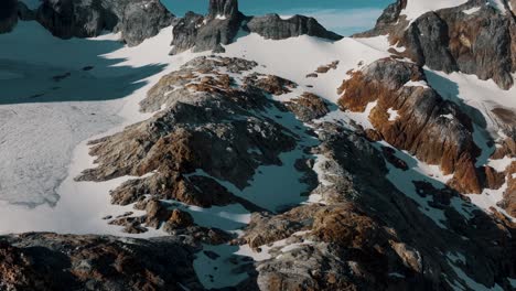 Trekking-At-Glaciar-Ojo-del-Albino-With-Field-Of-Ice-Near-Ushuaia-In-Tierra-del-Fuego,-Argentina