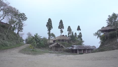 Landschaft-Oder-Häuser-Und-Umgebung-Der-Menschen-In-Nagaland,-Indien
