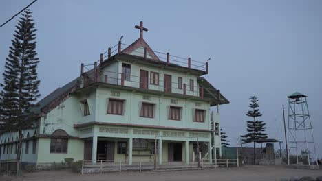 Paisaje-O-Casas-Y-Entorno-De-Personas-Que-Viven-En-Nagaland,-India.