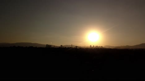 Luftaufnahme-Des-Sonnenuntergangs-In-Mexiko-Stadt