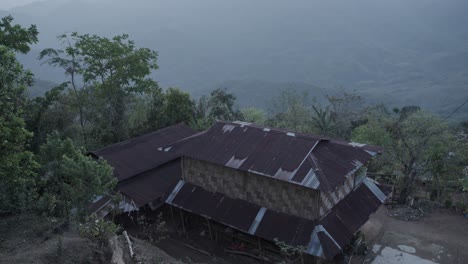 Landschaft-Oder-Häuser-Und-Umgebung-Der-Menschen-In-Nagaland,-Indien