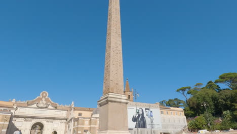 Slow-Motion-Pan-Down-Reveals-Flaminio-Obelisk-in-Piazza-del-Popolo