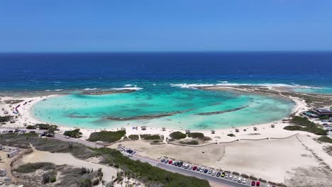 Baby-Beach-In-Oranjestad-In-Der-Karibik-Niederlande-Aruba