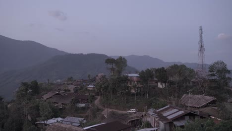 Landschaft-Oder-Häuser-Und-Umgebung-Der-Menschen-In-Nagaland,-Indien