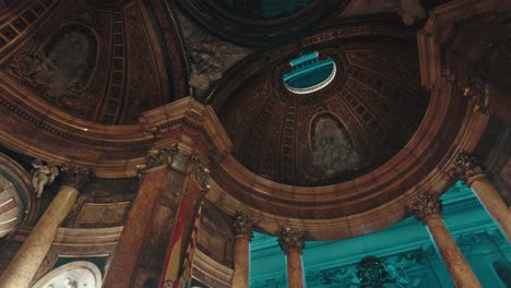 decorated-top-of-chapel-inside-christian-church-in-Zaragoza-Spain