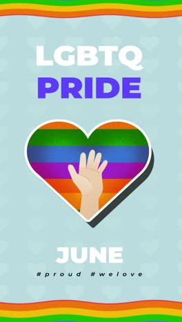 LGBTQ-Pride-Month-Juni-Regenbogen-Typografie-Banner-Animation