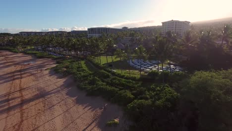 Aerial-footage-of-Wailea-Point-in-Hawaii