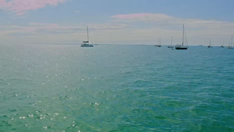 -Boats-in-the-ocan-florida-Key-Biscayne