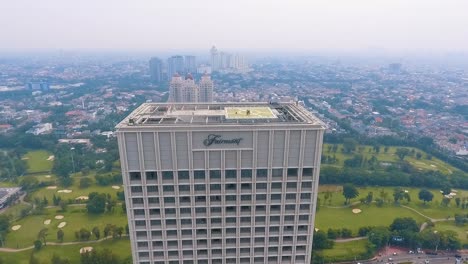 Business-building-in-the-big-city-of-Jakarta,-Indonesia