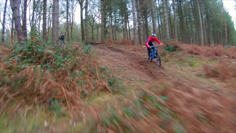 Cable-cam-following-a-Mountain-bike-down-a-trail-at-Cannock-Chase