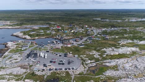 I-launched-my-drone-for-a-quick-flight-around-Peggy's-Cove,-what-a-beautiful-spot