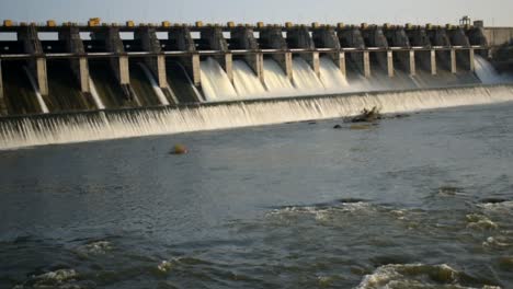 Massive-Waghur-Staudamm-Infrastruktur,-Jalgaon,-Maharashtra,-Indien