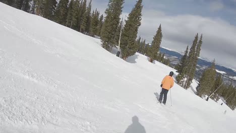 Snowboarden-Im-Breckenrdige-Colorado-Bei-Erstaunlich-Frischem-Schnee