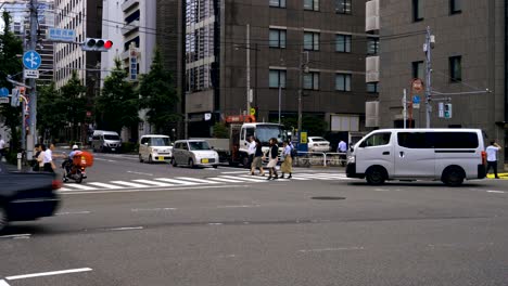 Busy-Streets-in-Tokio,-Capital-of-Japan,-Asia