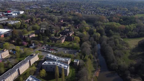 University-Of-Warwick-Campus-Aerial-View-Spring-Season-Editorial