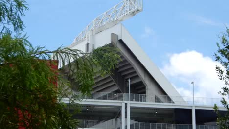 Wolken-Ziehen-über-Dem-Stadion-In-Orlando,-Florida