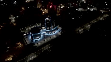 Ghana-Accra-Nachtansicht-Der-Bank-Enthüllt-Stadt