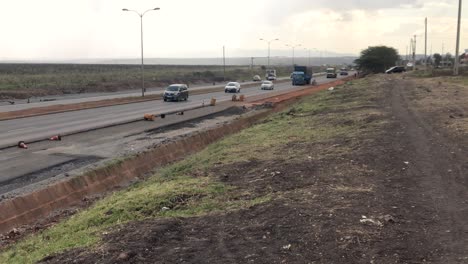 Nairobi-Southern-Bypass-Highway-traffic,-Kenya,-vehicle-road-transportation