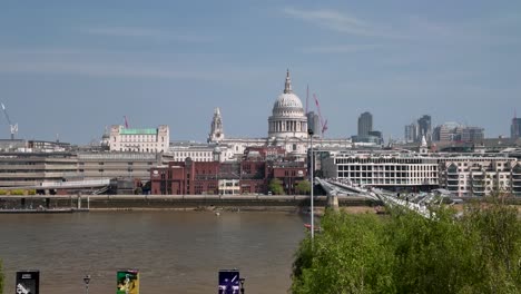 Millennium-Bridge-Across-River-Thames-With-View-Of-St