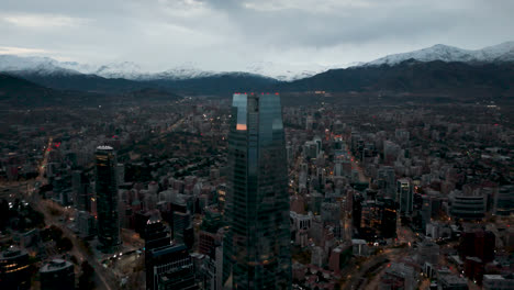 Top-Building-Santiago-De-Chile-Winter-Providencia