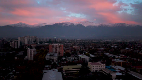 Cordillera-De-Los-Andes-Drone-Winter-Dusk