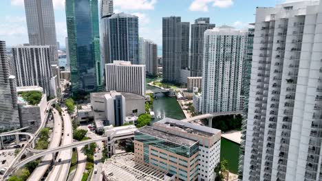 Luftaufnahme-über-Dem-Miami-River-In-Miami,-Florida
